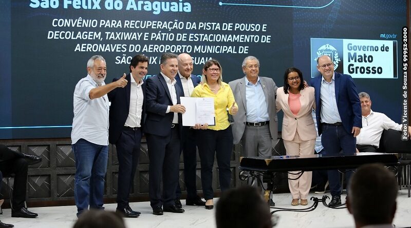 Prefeita Janailza Taveira assina convênio para recuperação do Aeroporto Municipal de São Félix do Araguaia